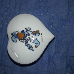 New Orleans Worlds Fair Ceramic Heart Shaped Box